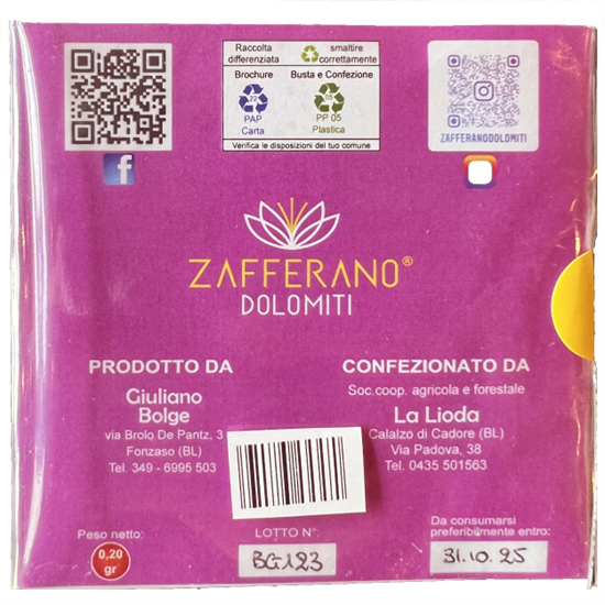 ZAFFERANO DELLE DOLOMITI