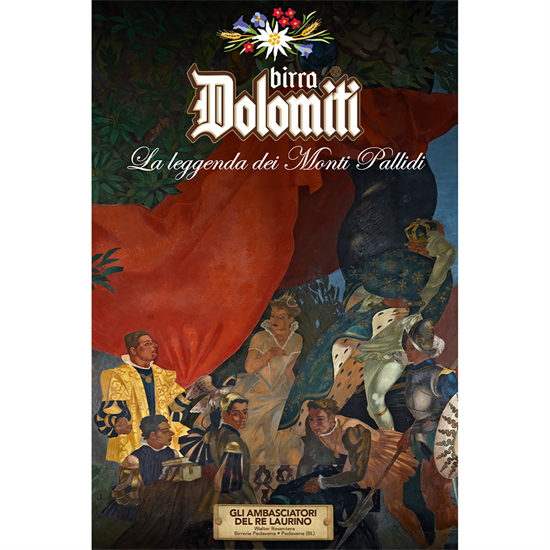 QUADRO DOLOMTI - GLI AMBASCIATORI E IL RE - 40x60